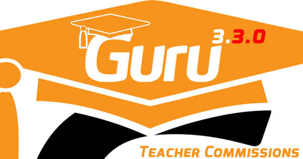 Guru's New 3.3.0 With New Teacher Commissions