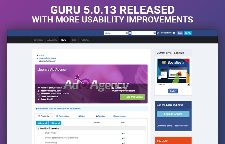 GURU 5.0.13 With More Usability Improvements Have Been Released